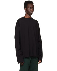 schwarzes Langarmshirt von Dries Van Noten