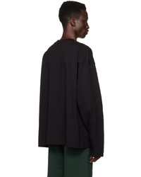 schwarzes Langarmshirt von Dries Van Noten