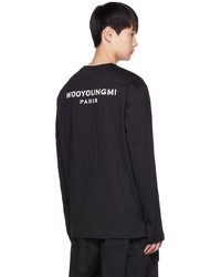 schwarzes Langarmshirt von Wooyoungmi