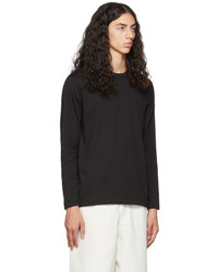 schwarzes Langarmshirt von Comme Des Garcons SHIRT