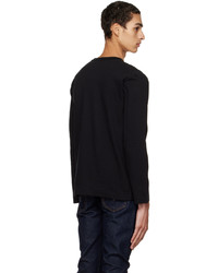 schwarzes Langarmshirt von Comme Des Garcons Play