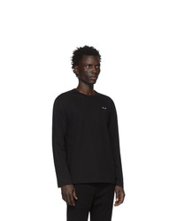 schwarzes Langarmshirt von Comme Des Garcons Play