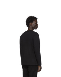 schwarzes Langarmshirt von Comme Des Garcons Play