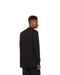 schwarzes Langarmshirt von Rick Owens DRKSHDW