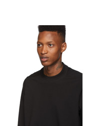 schwarzes Langarmshirt von Rick Owens DRKSHDW