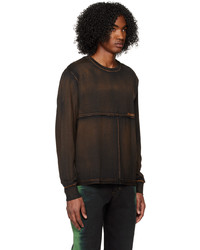 schwarzes Langarmshirt von Eckhaus Latta