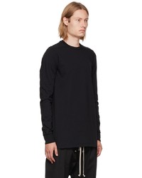 schwarzes Langarmshirt von Rick Owens