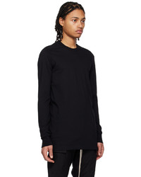 schwarzes Langarmshirt von Rick Owens