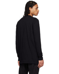 schwarzes Langarmshirt von Rick Owens