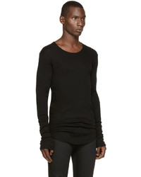 schwarzes Langarmshirt von Balmain