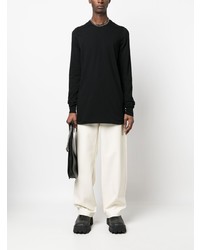 schwarzes Langarmshirt von Rick Owens