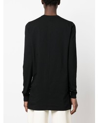 schwarzes Langarmshirt von Rick Owens