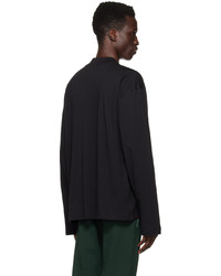 schwarzes Langarmshirt von Dries Van Noten