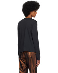 schwarzes Langarmshirt von Gabriela Coll Garments