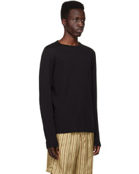 schwarzes Langarmshirt von Dries Van Noten