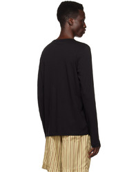 schwarzes Langarmshirt von Dries Van Noten