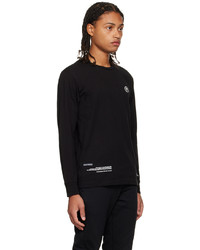 schwarzes Langarmshirt von AAPE BY A BATHING APE