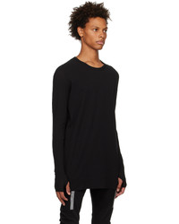 schwarzes Langarmshirt von Boris Bidjan Saberi