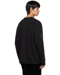 schwarzes Langarmshirt von MAISON KITSUNÉ