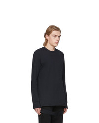 schwarzes Langarmshirt von Helmut Lang