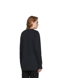 schwarzes Langarmshirt von Helmut Lang