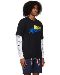 schwarzes Langarmshirt von BAPE