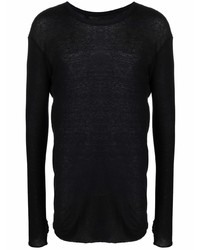 schwarzes Langarmshirt von Boris Bidjan Saberi