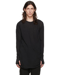 schwarzes Langarmshirt von Boris Bidjan Saberi