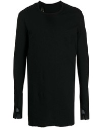 schwarzes Langarmshirt von Boris Bidjan Saberi