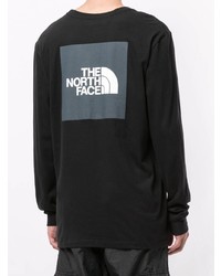 schwarzes Langarmshirt von The North Face