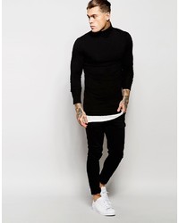 schwarzes Langarmshirt von Asos