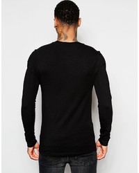 schwarzes Langarmshirt von Asos