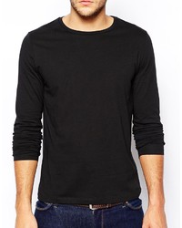 schwarzes Langarmshirt von Asos