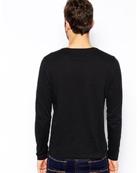 schwarzes Langarmshirt von Asos