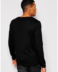 schwarzes Langarmshirt von Asos