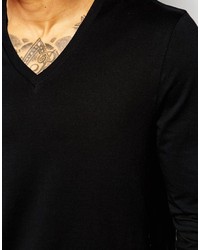 schwarzes Langarmshirt von Asos