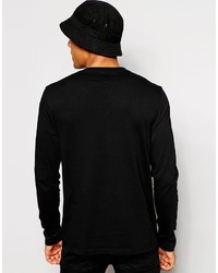 schwarzes Langarmshirt von Asos