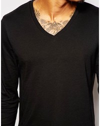 schwarzes Langarmshirt von Asos