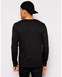 schwarzes Langarmshirt von Asos