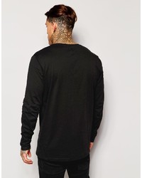 schwarzes Langarmshirt von Asos