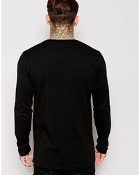 schwarzes Langarmshirt von Asos