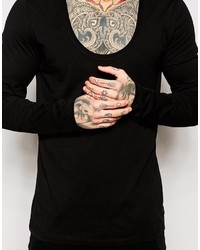 schwarzes Langarmshirt von Asos