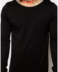 schwarzes Langarmshirt von Asos