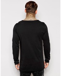 schwarzes Langarmshirt von Asos