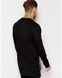 schwarzes Langarmshirt von Asos