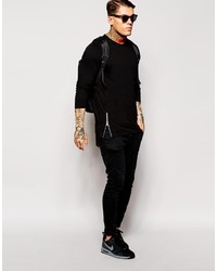 schwarzes Langarmshirt von Asos