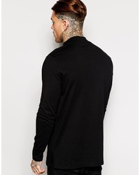 schwarzes Langarmshirt von Asos