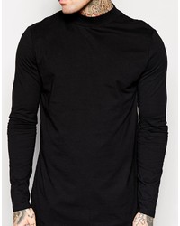 schwarzes Langarmshirt von Asos