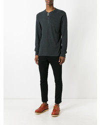 schwarzes Langarmshirt von rag & bone