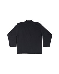 schwarzes Langarmshirt von Balenciaga